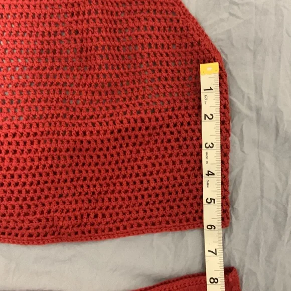 HAND KNITTED SET TOP AND SKIRT - XS - Picture 16 of 17